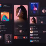 Free Dark Figma Music Player App