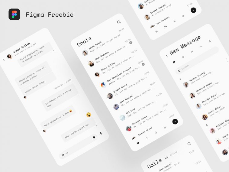 Telegram redesign Figma freebie