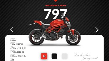 Free Ducati Bike Store Figma Design Template