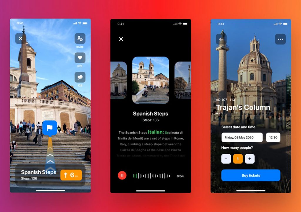 Audio Guide Navigation Figma App Template