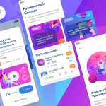 Free E-learning Mobile App Figma Template