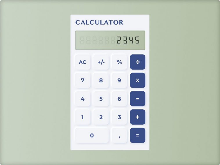 Free Neumorphic Figma Calculator