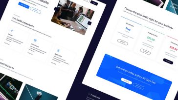 Free Freehand Figma Landing Page Template