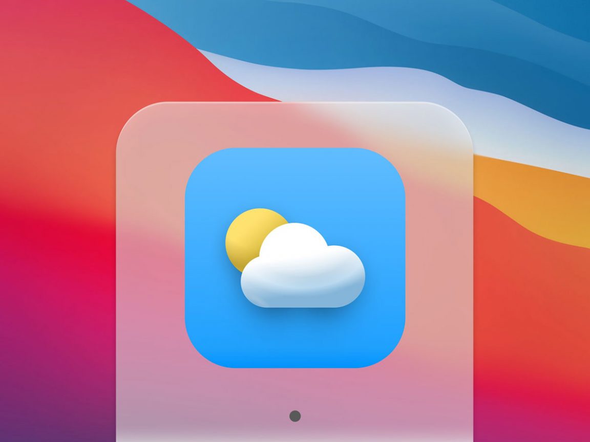 Free IOS14 Figma Weather App Icon - Free Figma Templates