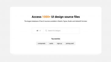 Search Header UI Design Figma