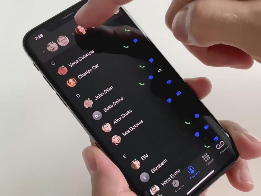 iOS Contacts Figma App Template
