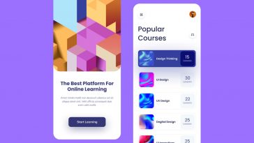 Online Learning Figma App Template
