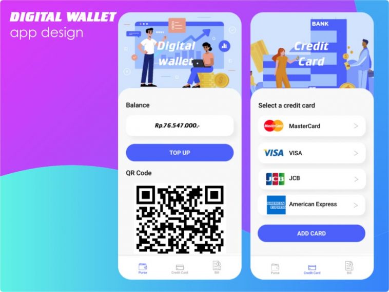 Figma Digital Wallet Mobile Concept Template