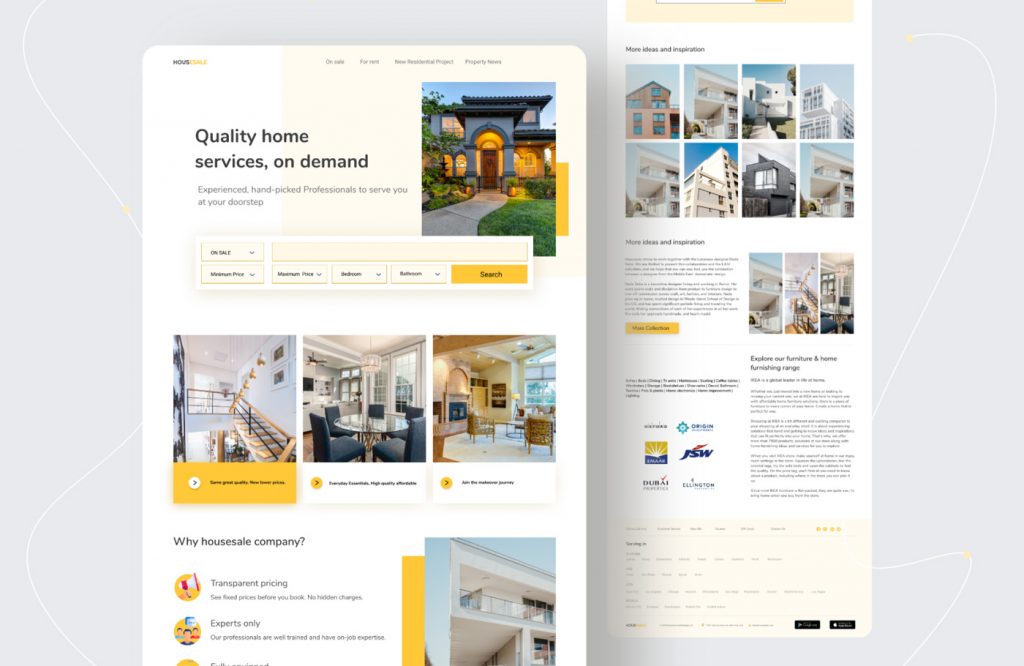 Figma Real Estate Website Landing Page