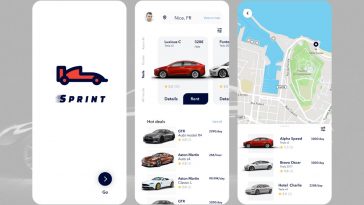Free Car Rental App Figma Template