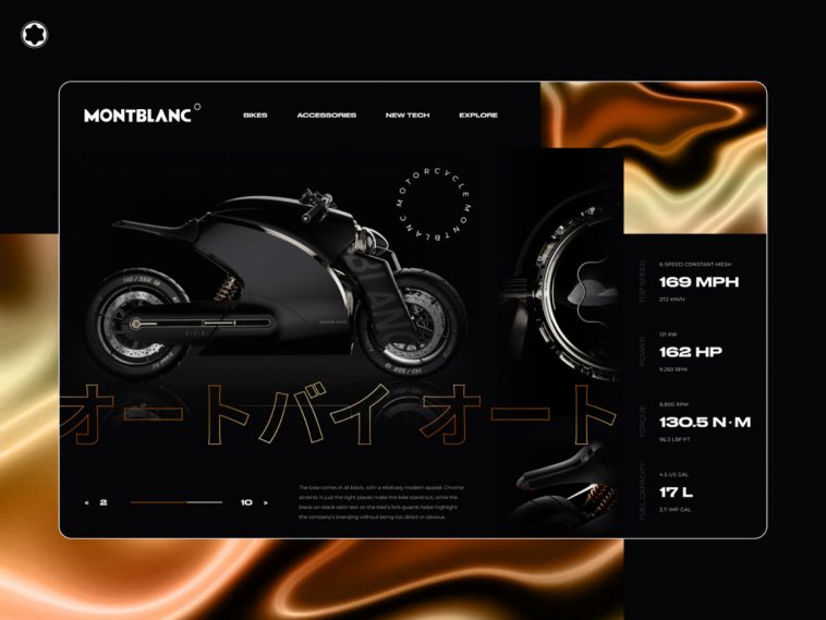 Free Motorcycle Website Concept Design Figma - Free Figma Template