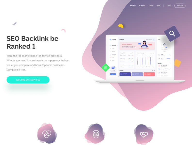 SEO Landing Page Figma Template