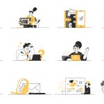 Designer and Design Related Illustrations Pack Figma Vector