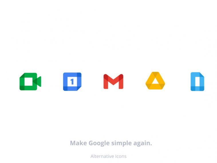 Free Google Icons Recoloured in Figma