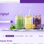 Free Smoothie Concept Page Figma Template