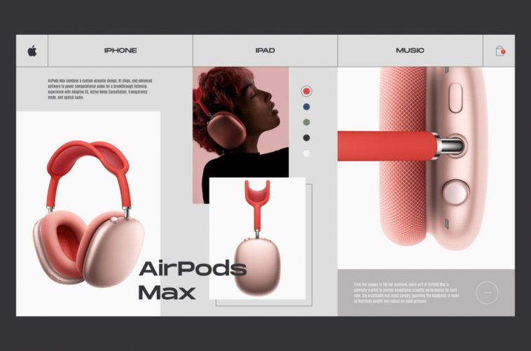 Apple AirPods Max Figma Product Card Page