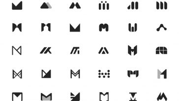 M Logo Drafts Ideas made in Figma