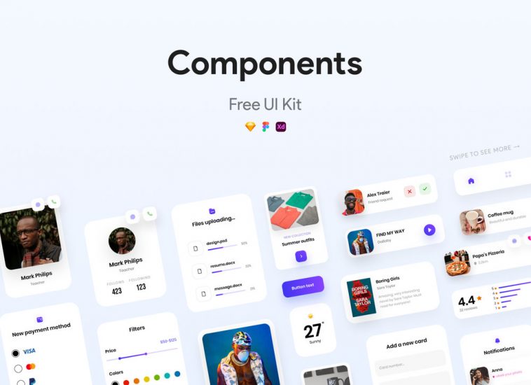 Figma Cards Components Kit
