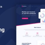 Analytics Website Landing Page Figma Template