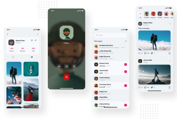 Free Figma Social Media Mobile App UI Template - Figma Template