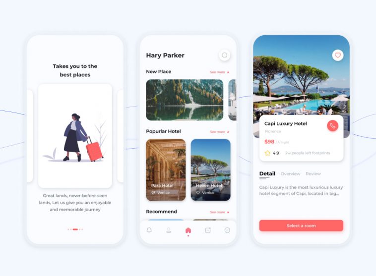 Travel Booking Mobile App Figma Template