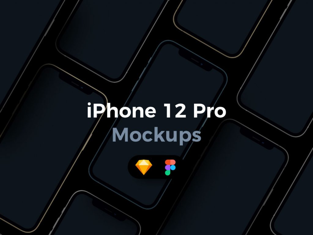 iPhone 12 Pro Mockups for Sketch & Figma