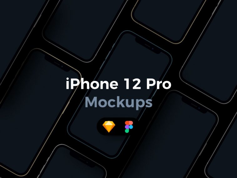 iPhone 12 Pro Mockups for Sketch + Figma