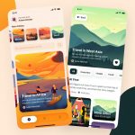 Figma Travel Journal App Template Animation