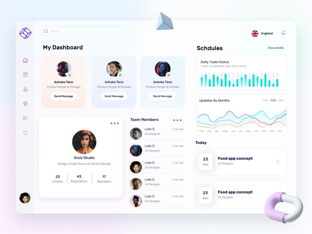 Team Dashboard Figma Template