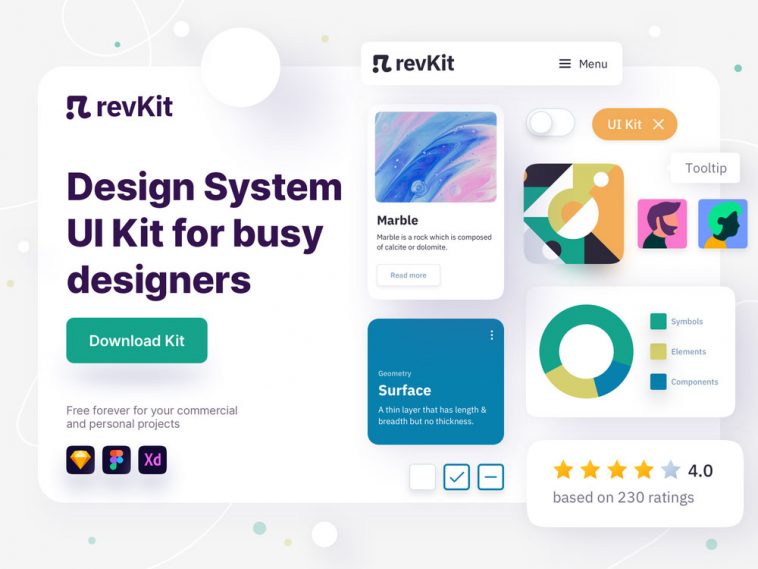 Revkit Free Figma UI kit