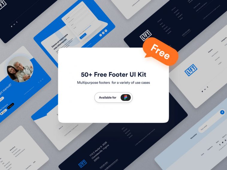 50 Free Footers Templates for Figma