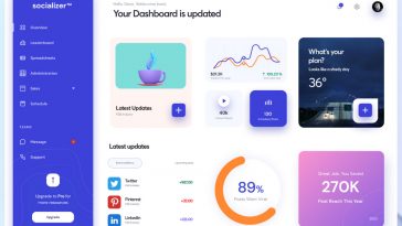 Figma Social Media Dashboard UI Concept