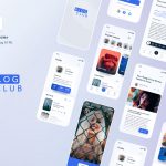 Free Figma Blogging Mobile UI kit Template