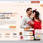 Figma Dating Site Landing Page Hero Template
