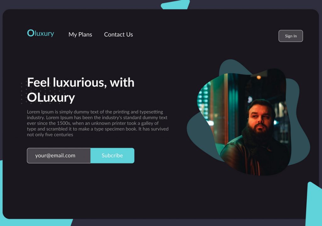 Figma Email Signup Widget Card Template