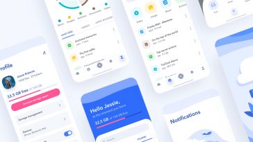 Free Cloud Storage App Template Figma and Sketch
