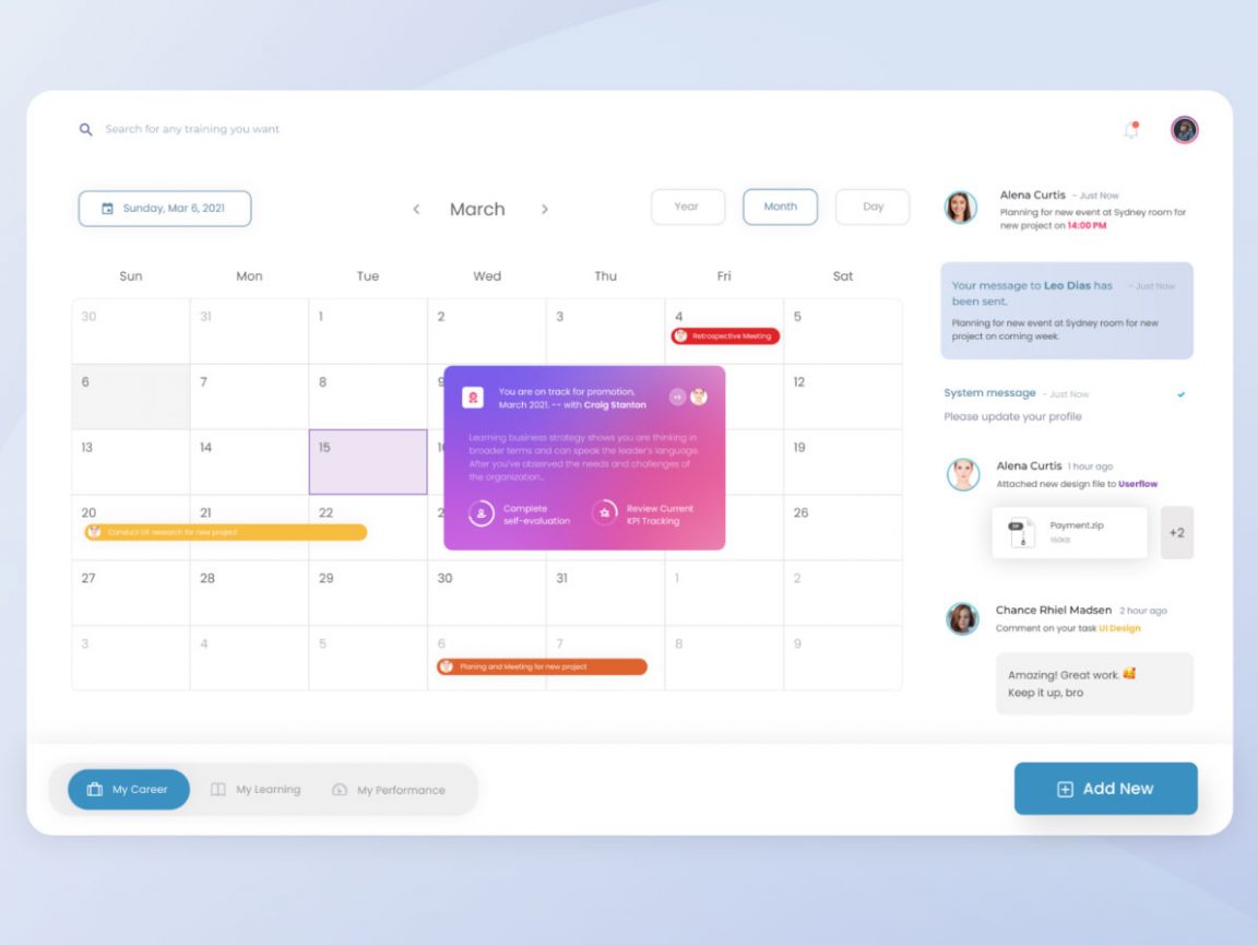 Free Figma Calendar Event Template - Free Figma Template