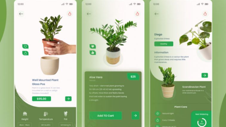 Free Figma Plants E-commerce App Template - Free Figma Resources