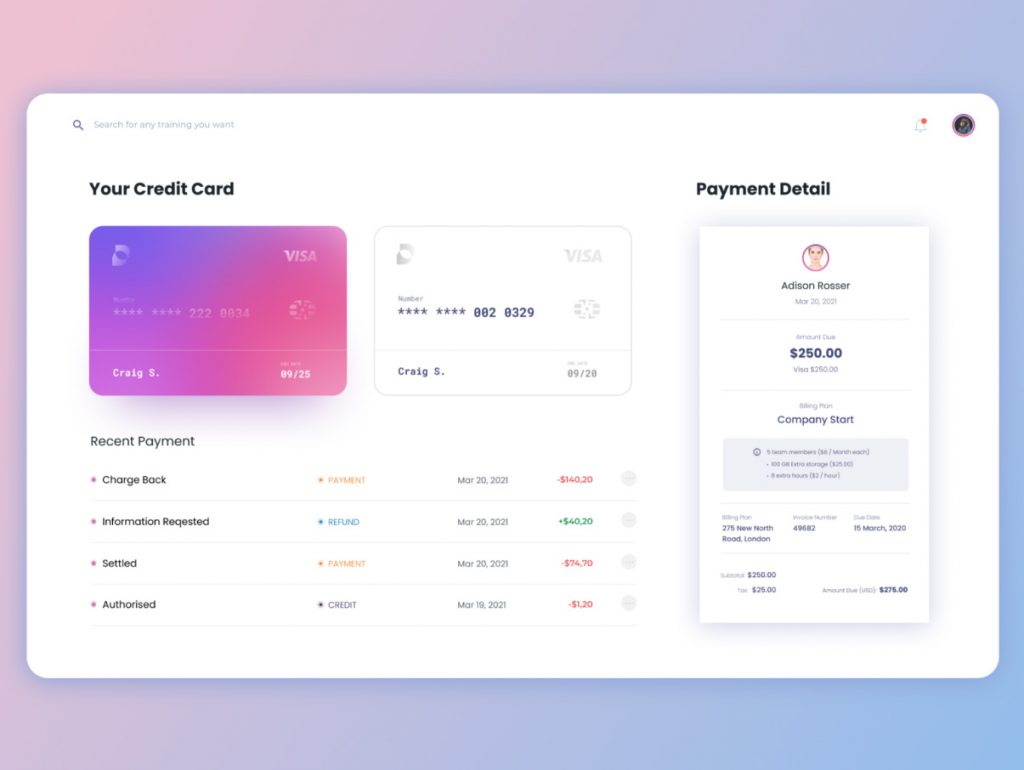 Free Figma Payment Invoice Page Template - Figma Template