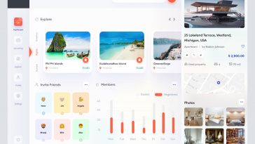 Figma Travel Dashboard UI Concept Design