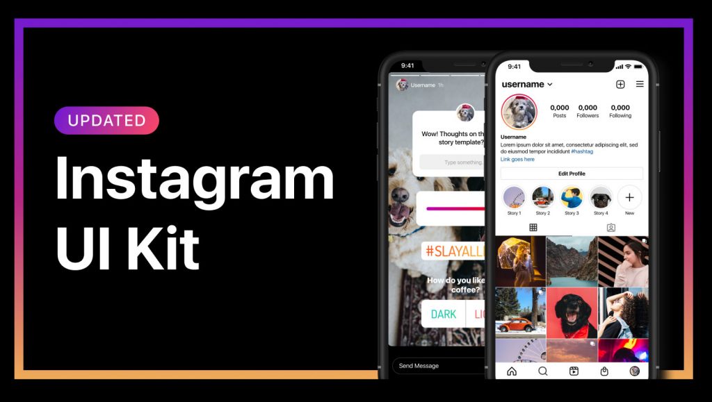 Figma Instagram UI kit