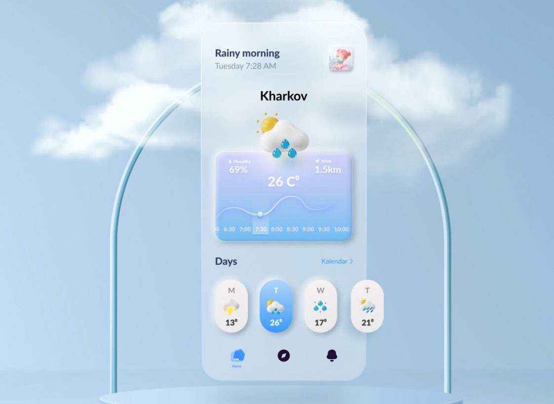 Free Figma Weather App Design - Free Figma Template