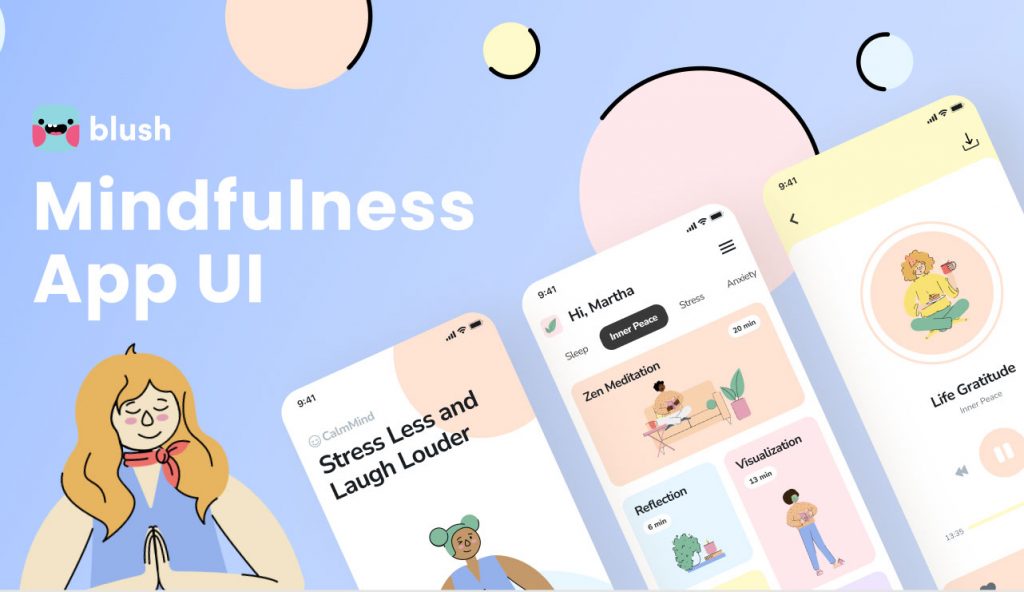 Mindfulness and Meditation App Figma Template