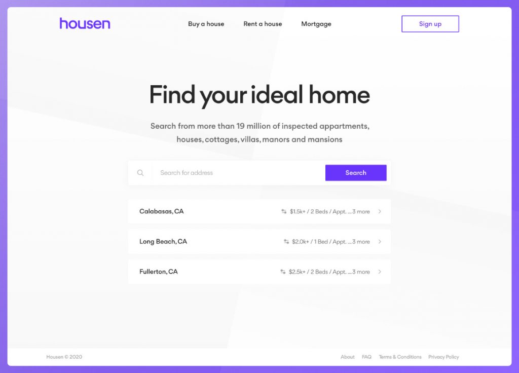 Minimalistic Real Estate Figma Website Template
