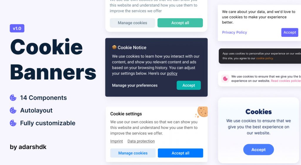 Figma Cookie Banner Templates