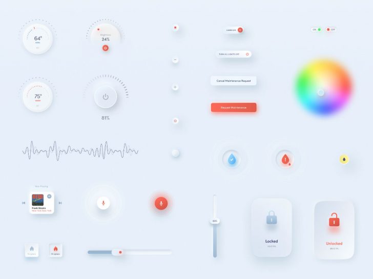 Free Figma Free Interactive UI Elements - Free Figma Template