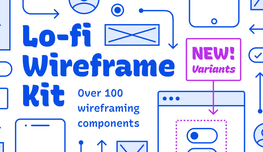 Free Lo-fi Free Figma Wireframe Kit - Figma Template