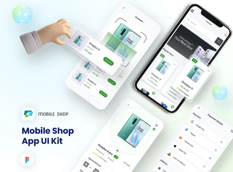 Figma Online Mobile Shop Template (Demo)