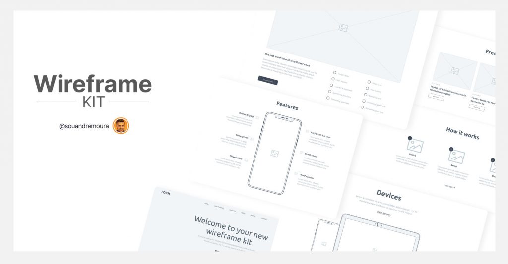 Free Wireframe Kit For Figma - Figma Template