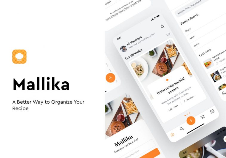 Mallika Food App UI Kit for Figma